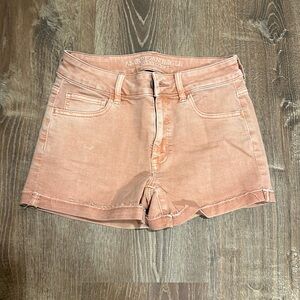 American Eagle high rise short in coral